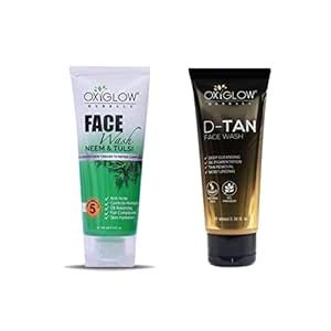 OxyGlow Herbals Neem Tulsi Face Wash 100 gm &OxyGlow Herbals D-TAN Face ...