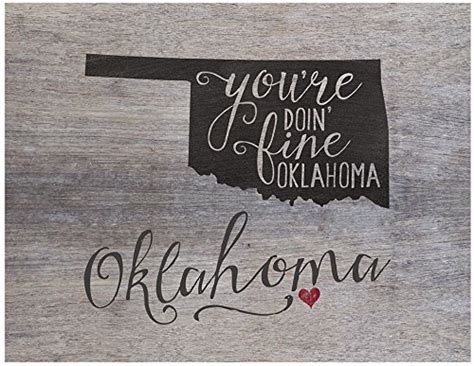 Buy Jada Venia 1-435OK 9.75"X7.75" Oklahoma State Slogan Light Box ...