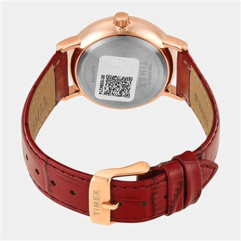 Timex Fashion Quartz Black Dial Multi-Function Leather Women's Watch ...