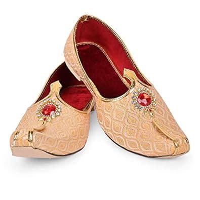 Royal Khwaab Men's Wedding Juttis/Punjabi Jutti & Sherwani Juti, Pure ...