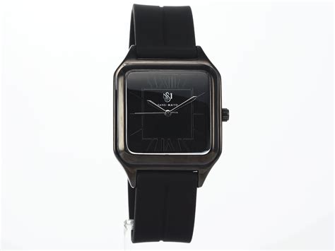 SANSI MAYO Men's Black Silicone | Black Dial | Analog | 10mm | Stainle ...
