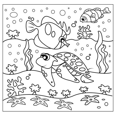 Ocean Coloring Pictures For Kids