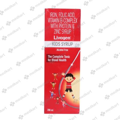 LIVOGEN KIDS SYRUP 200 ML, Price, Composition & Generic Alternatives ...