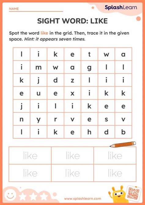 Like Worksheet 的图像结果