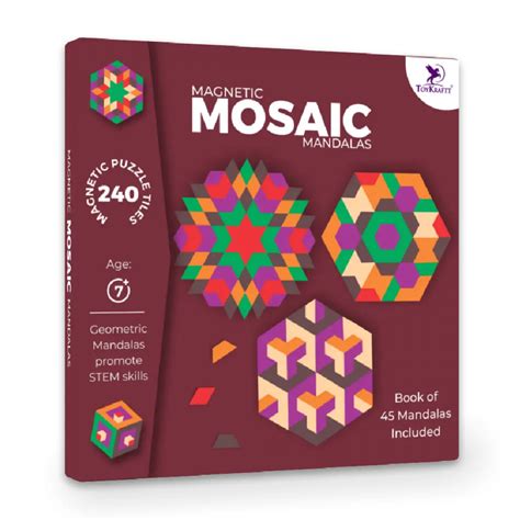 Toykraftt Mandala Mosaics Magnetic Mind Game Mandala Art Kit ...
