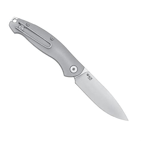 Giant Mouse ACE Farley V1 (SlipJoint) Titanium / Satin ELMAX GM-FARLEY ...