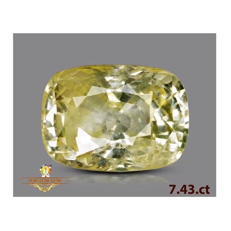 0 ct Astrological Yellow Sapphire Gemstone Online at Price 0 per. ct ...
