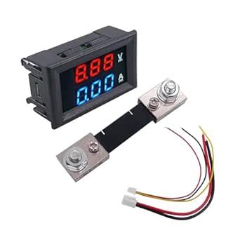 0.28" Digital Voltmeter Ammeter,LED Red&Blue Dual Digital Display ...