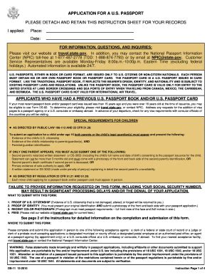 2010 Form DS-11 Fill Online, Printable, Fillable, Blank - pdfFiller