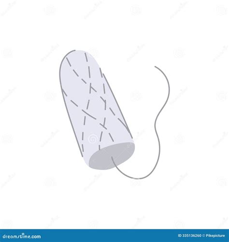 Organic Tampon Cartoon Vector Illustration Stock Illustration ...