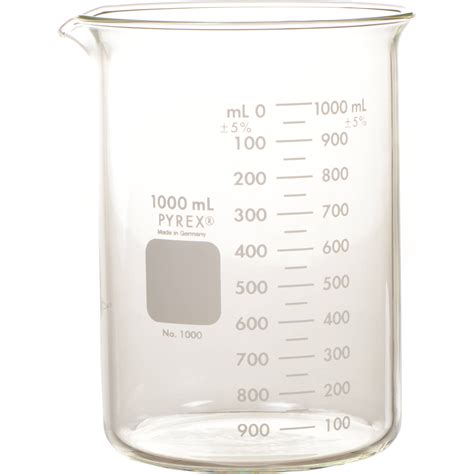 Photographers' Formulary Glass Beaker - 1000ml 09-0105 B&H Photo