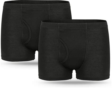 Amazon.com: Incontinence Underwear for Men 2PCS Washable Mens Incontinence Cotton Boxer Briefs ...