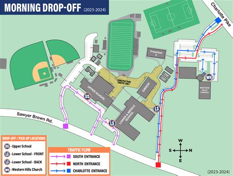 Drop Off/Pick Up Maps - Nashville Christian School