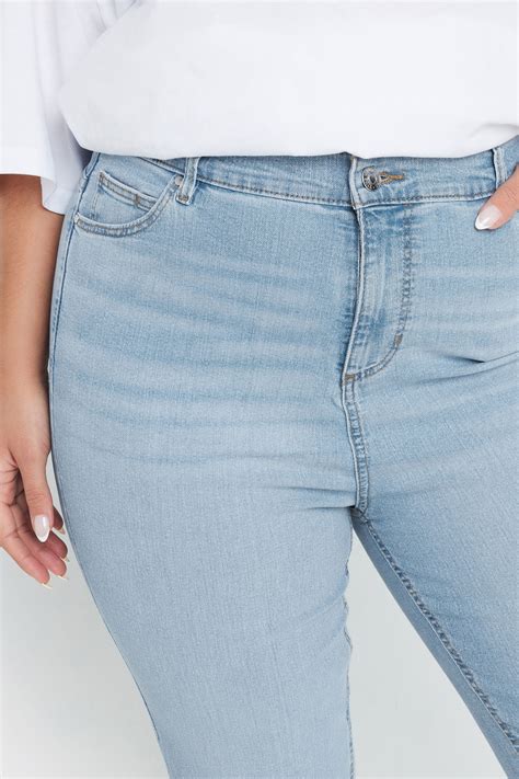YOURS Plus Size Light Blue Bootcut Stretch ISLA Jeans | Yours Clothing