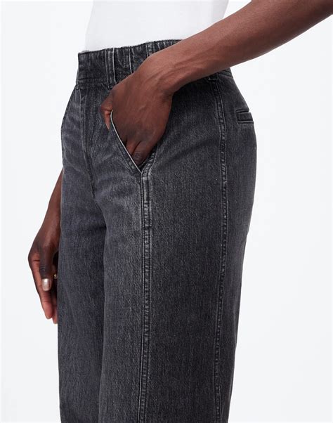 Petite Tapered Denim Trousers | Madewell