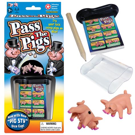 Buy Pass The Pigs by Winning Moves Games USA, a Hilarious Pig Dice Game ...