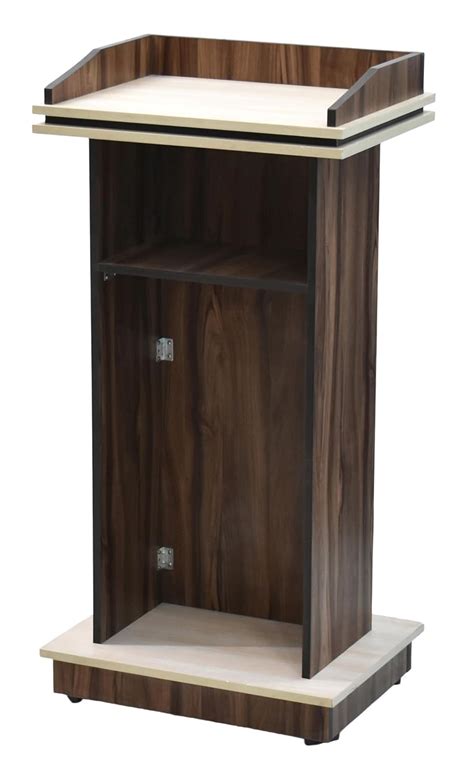 SamDecors Engineered Wood Stage Podium Lectern Presentation Stand for ...