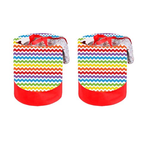 PrettyKrafts F1246 Laundry Basket Round, Foldable, Toys Storage ...