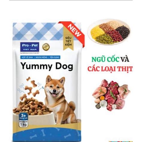 THỨC ĂN HẠT YUMMY DOG CHO CHÓ - GÓI 1KG | Shopee Việt Nam