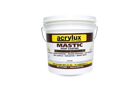 Roof Mastic Elastomeric Waterproofing Paint — Acrylux Paint