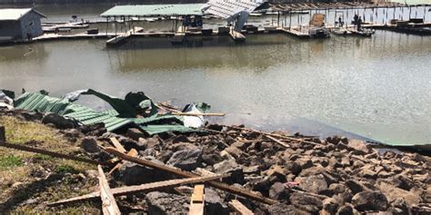 Storms rip roof off building in central W.Va.