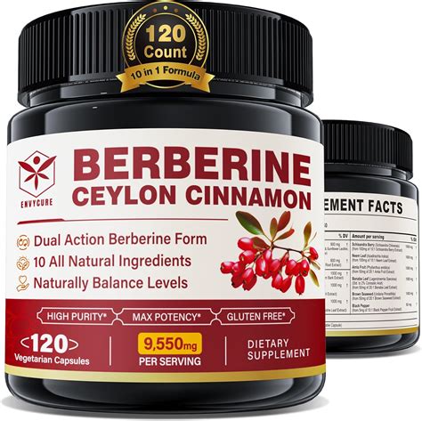 Organic 1500mg Berberine Supplement with Ceylon Chile | Ubuy