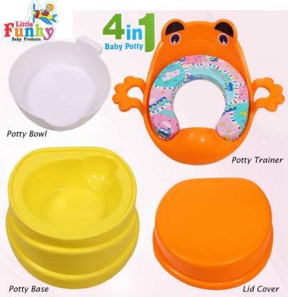 Little Funky 4 in 1 Multi Step Stool Potty Chair, Pot Seat Potty ...