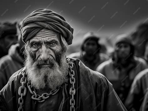 Premium AI Image | Portrait of black human in chains Represetation ...