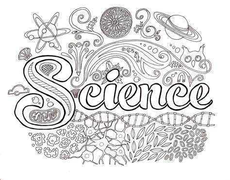 Science Coloring Pages | Science color sheets, Science notebook cover ...