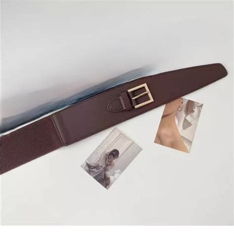 Wide Coffee Brown Leather Belt – FYVA