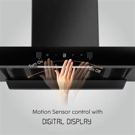 Auto Clean Filter less Kitchen Chimney, Motion Sensor control with ...