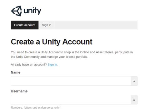 How to Create Unity Account 的图像结果