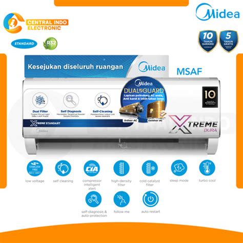 Jual AC Midea 1.5 PK MSAF-12CRN2 Split Standard - Kota Tangerang ...