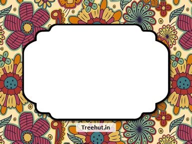 Flowers Free Printable Labels, 3x4 inch Name Tag