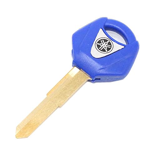 Blank Key for Yamaha Super Bikes with Sensor Slot - Blue