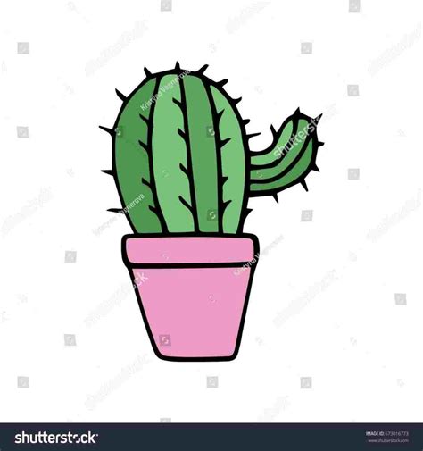 Cactus Drawing Easy | Free download on ClipArtMag