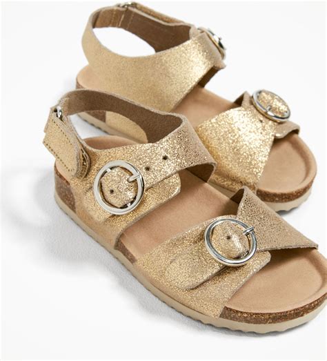 BUCKLED LEATHER SANDALS from Zara. Toddler girls shoes. | Zara kids ...