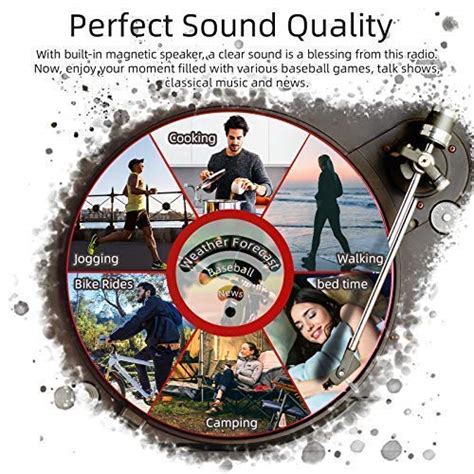 Buy PRUNUS J-288 AM FM Bluetooth Portable Radio, J-166 AM FM NOAA ...
