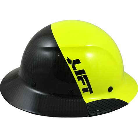 Actual Carbon Fiber Hard Hat Full Brim Glossy Black and - Etsy