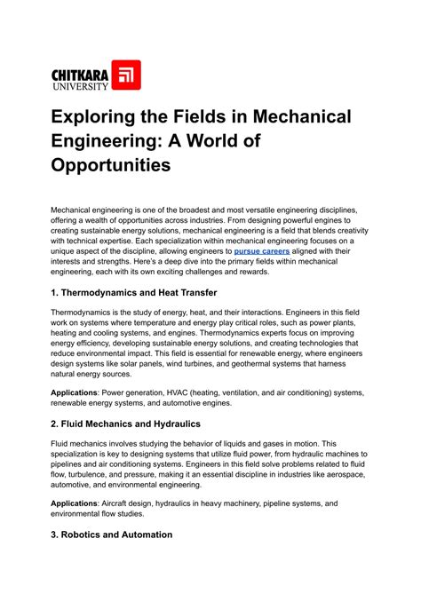 Mechanical Engineering Fields of Study 的图像结果