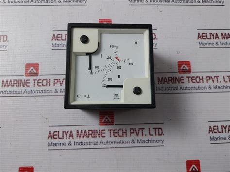 Iskra Fq1208 Analog Double Voltmeter 0-600V – Aeliya Marine Tech