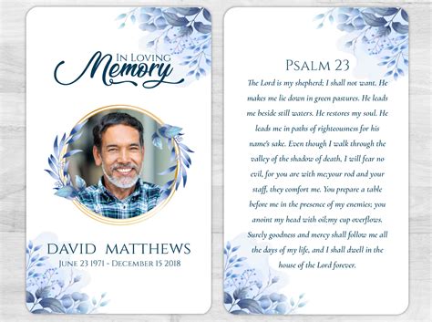 4x6 Memorial Card - 2138 - DisciplePress - Memorial & Funeral Printing