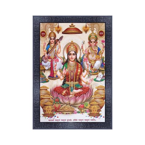 pnf Poster And Frames Diwali Pooja Wall Painting With Acrylic Sheet ...