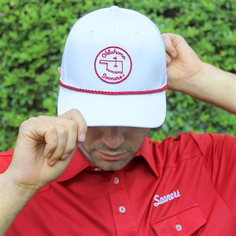OU Sooners Golf Rope Hat - White – Blue Seven