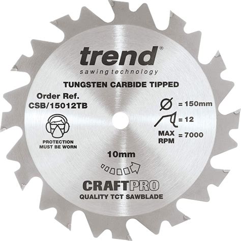 Trend - Craft Sägeblatt 150 x 12 x 10 Zähne dünn - CSB/15012TB : Amazon ...