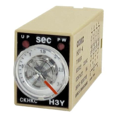 3NH® H3Y-4 AC 220V 4PDT 0-3 Seconds 3S 14 Pins Power on Time Delay ...