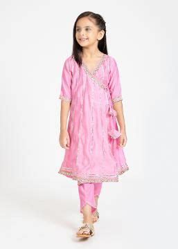 Shop Online 2-Pc Lace Embellished Kurti & Pajama at ₹854