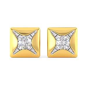 Joyalukkas 22KT Yellow Gold Stud Earrings for Girls : Amazon.in: Jewellery