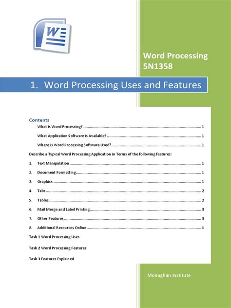 Image result for Word Processing Features