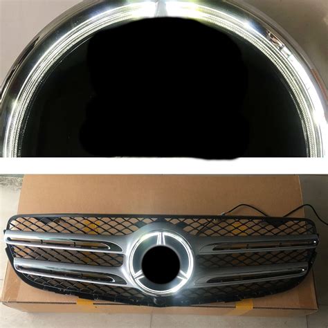 LOUEI White LED Light 3D Badge Crystal Mirror Emblem Front India | Ubuy